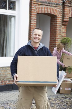 Loading a van for a removals service under the man with van terms