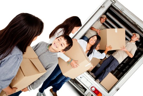 Van loading for a local move in The Hyde