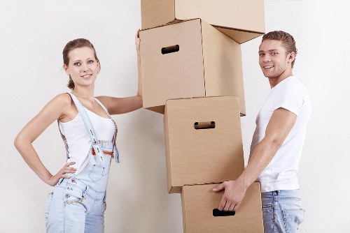 Local removal van ready for a move in The Hyde