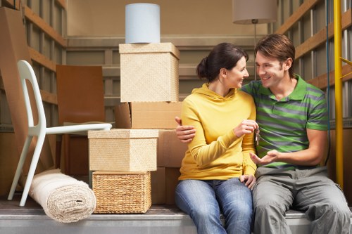 Packing and loading household furniture during a Hyde removal